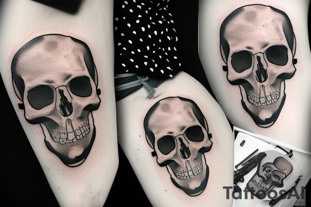 army skull tattoo idea