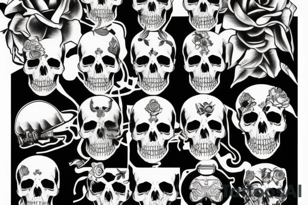 army skull tattoo idea