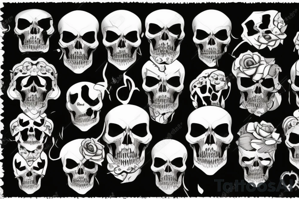 army skull tattoo idea