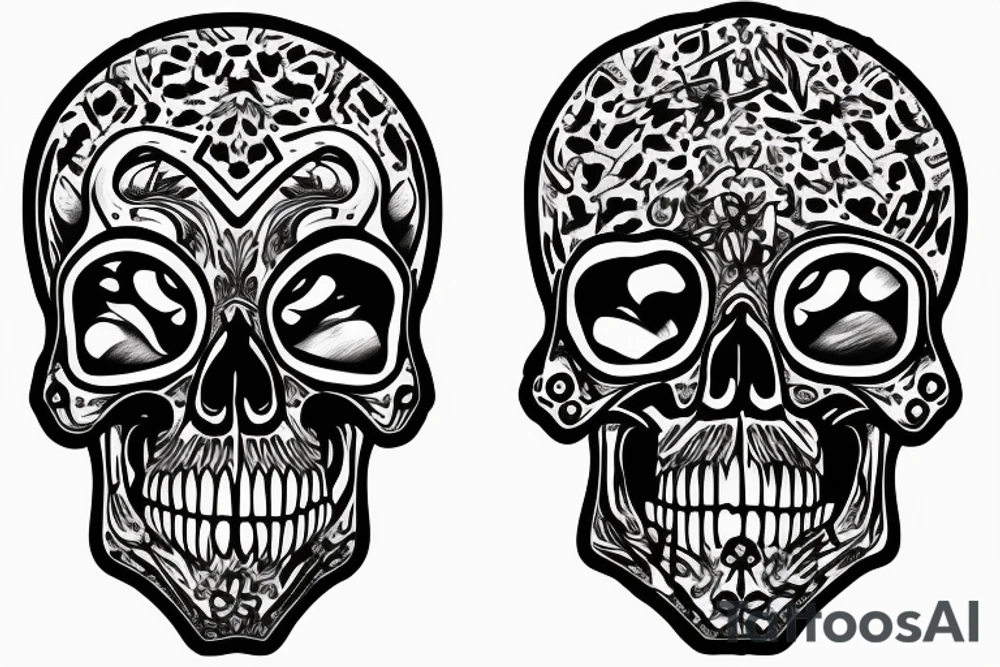 army skull tattoo idea