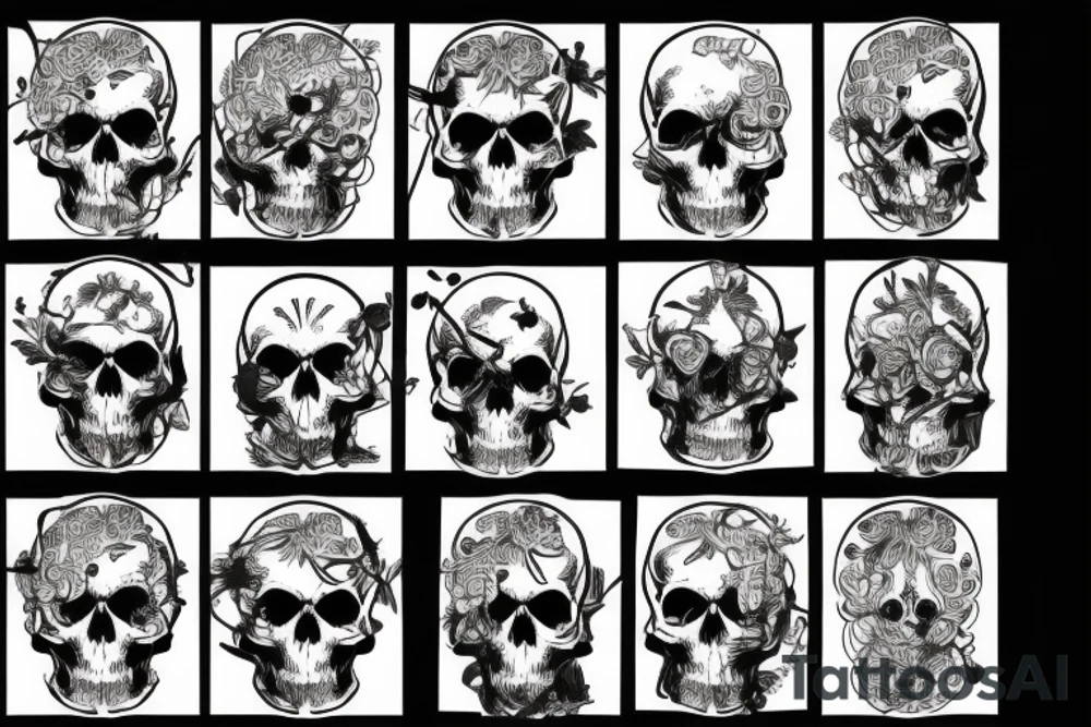 army skull tattoo idea