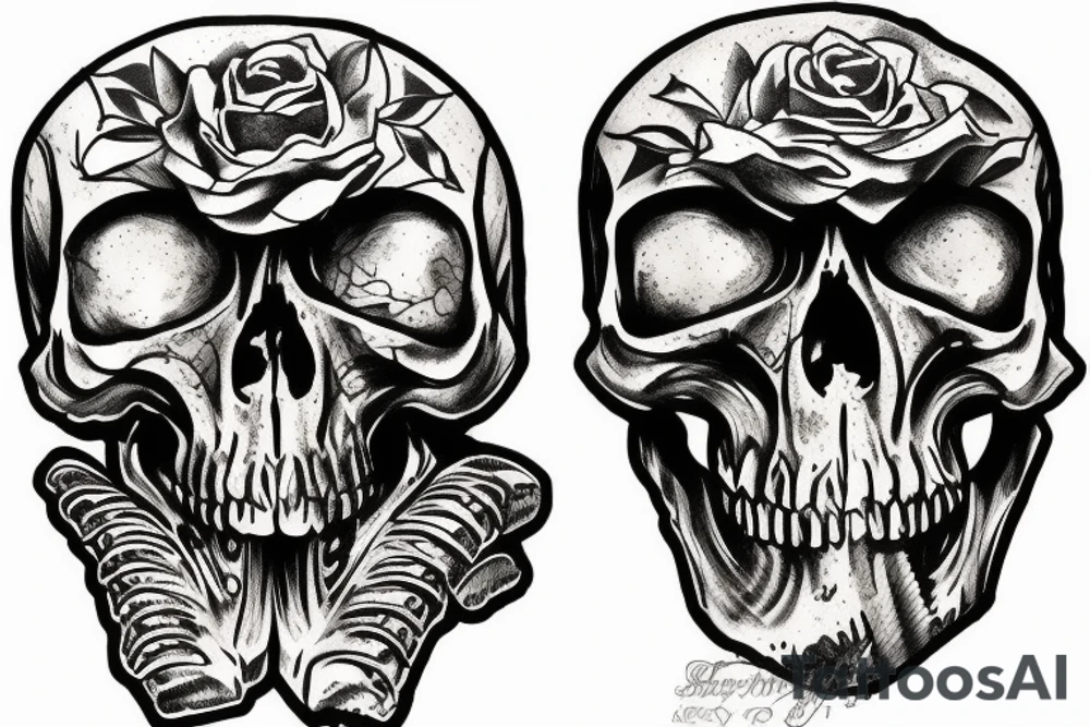 army skull tattoo idea