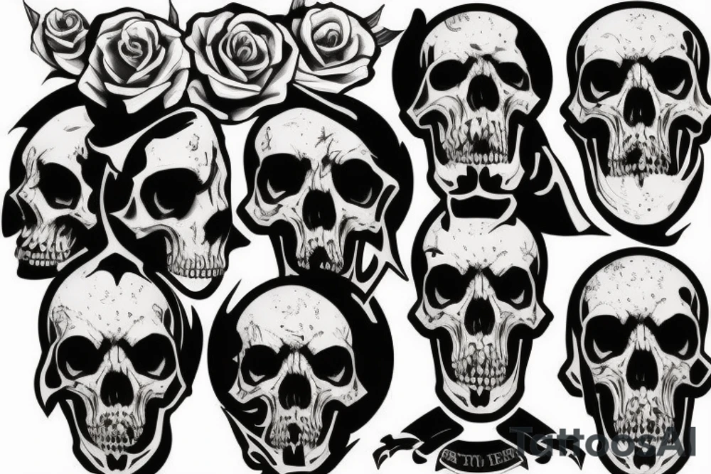 army skull tattoo idea