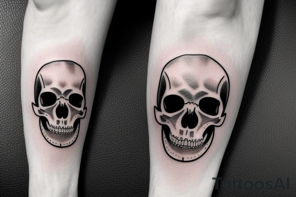 army skull tattoo idea