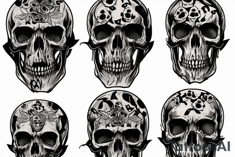 army skull tattoo idea