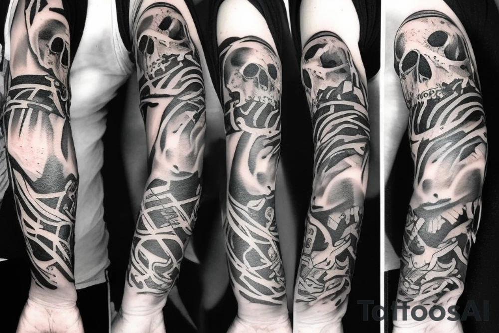 army skull tattoo idea