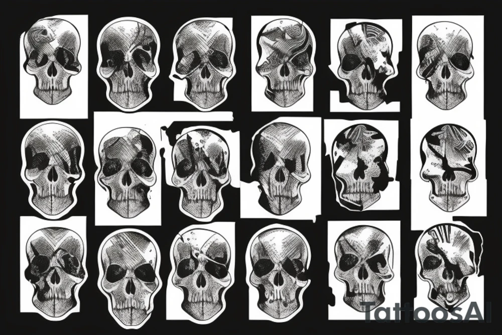 army skull tattoo idea