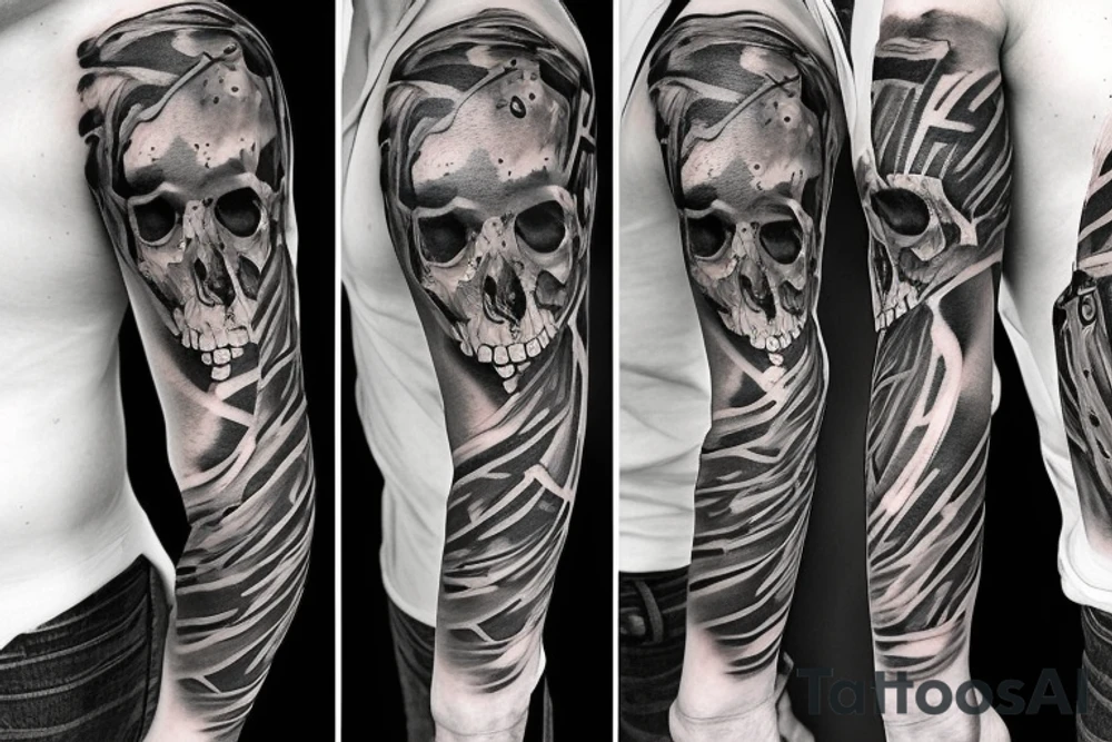army skull tattoo idea