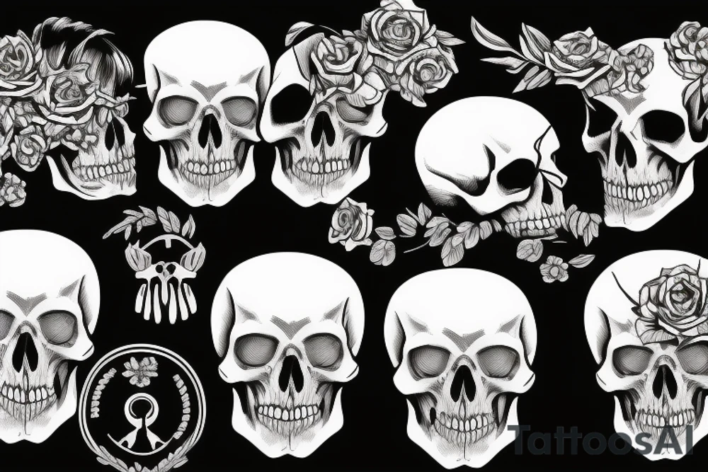 army skull tattoo idea