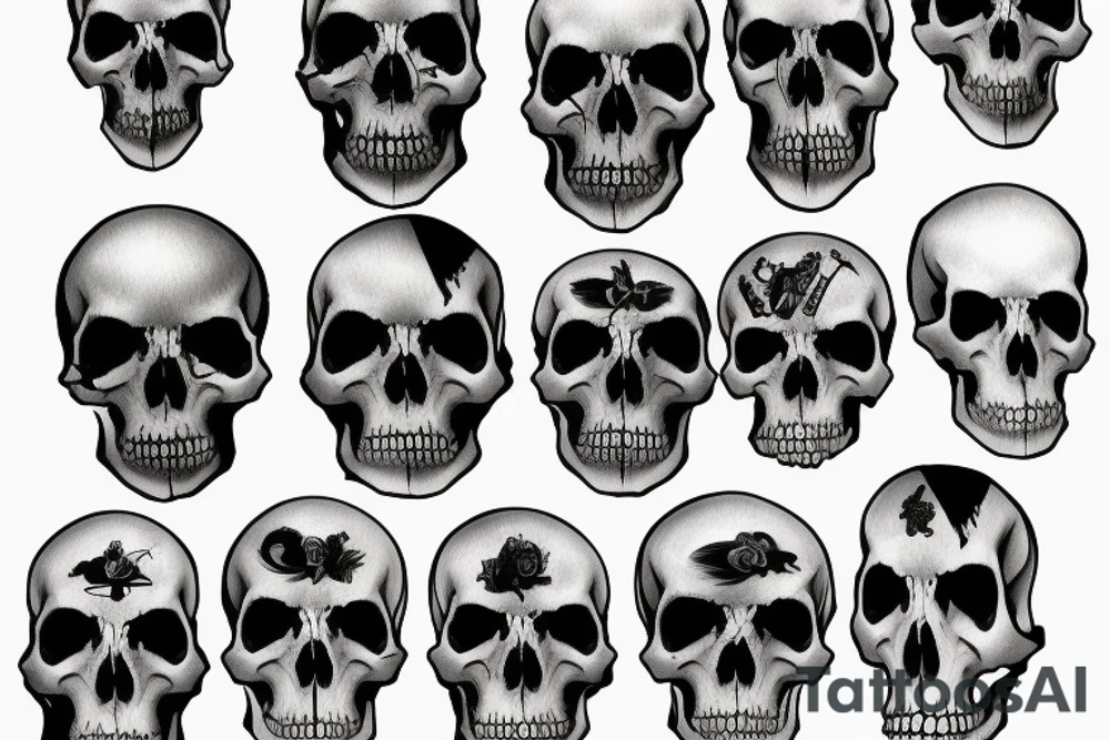 army skull tattoo idea
