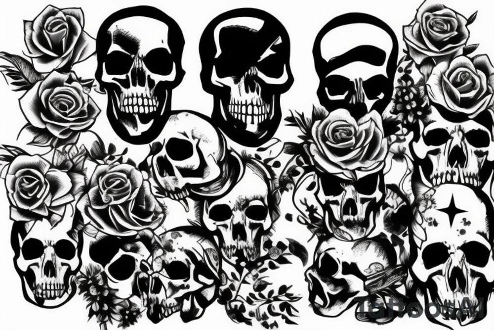 army skull tattoo idea