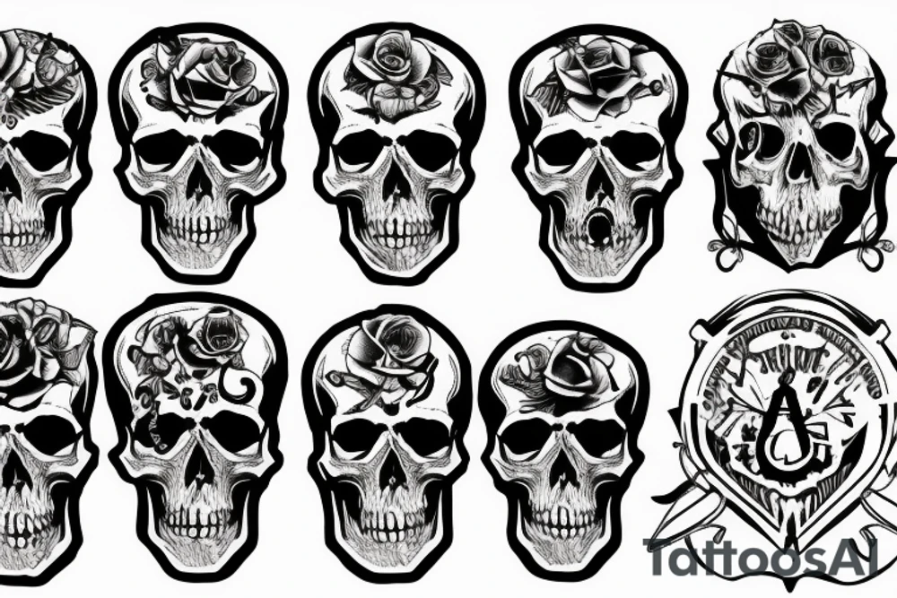 army skull tattoo idea