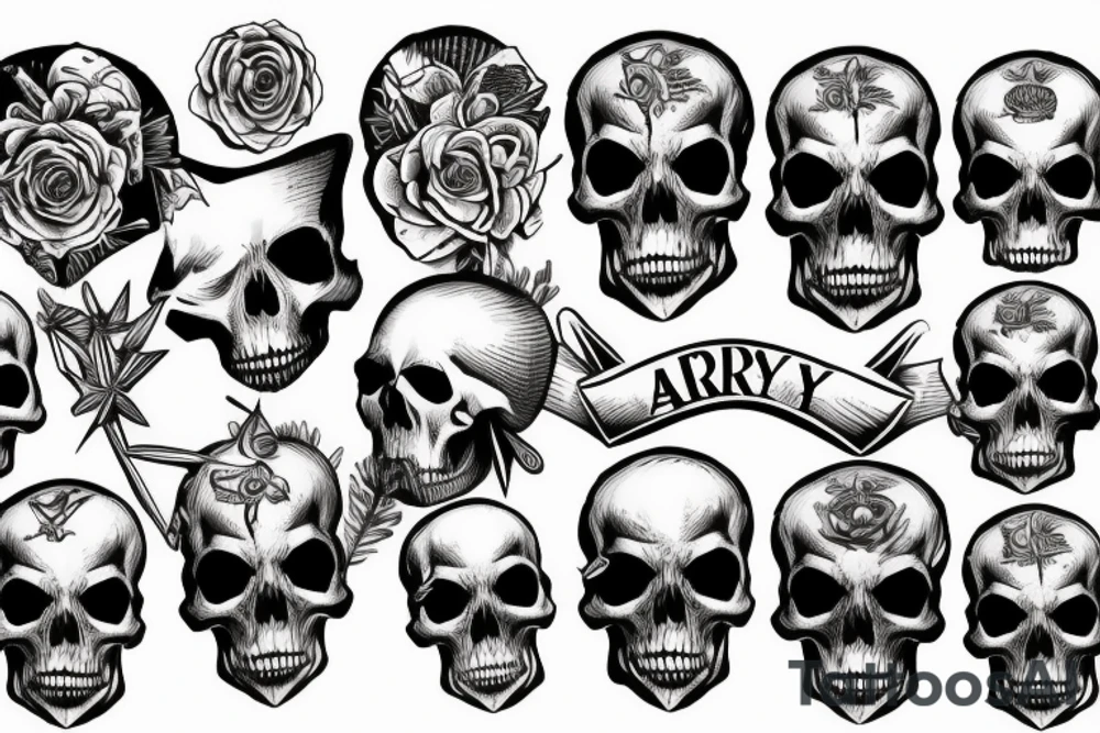 army skull tattoo idea