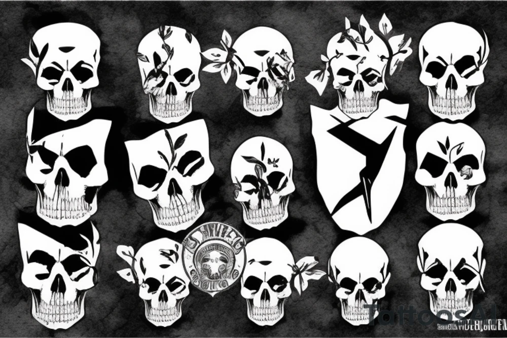 army skull tattoo idea