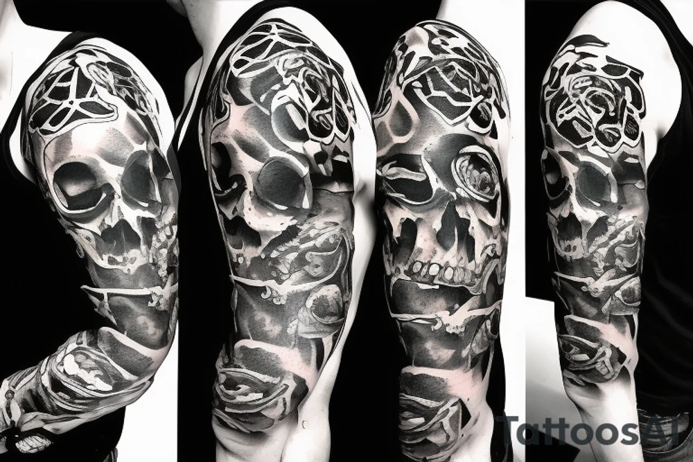 army skull tattoo idea