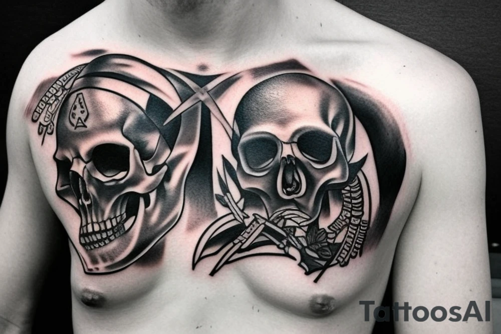 army skull tattoo idea