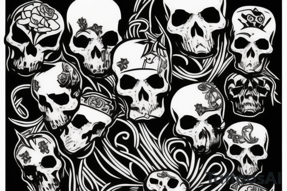 army skull tattoo idea