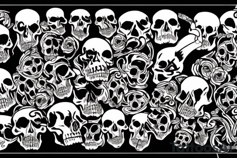 army skull tattoo idea