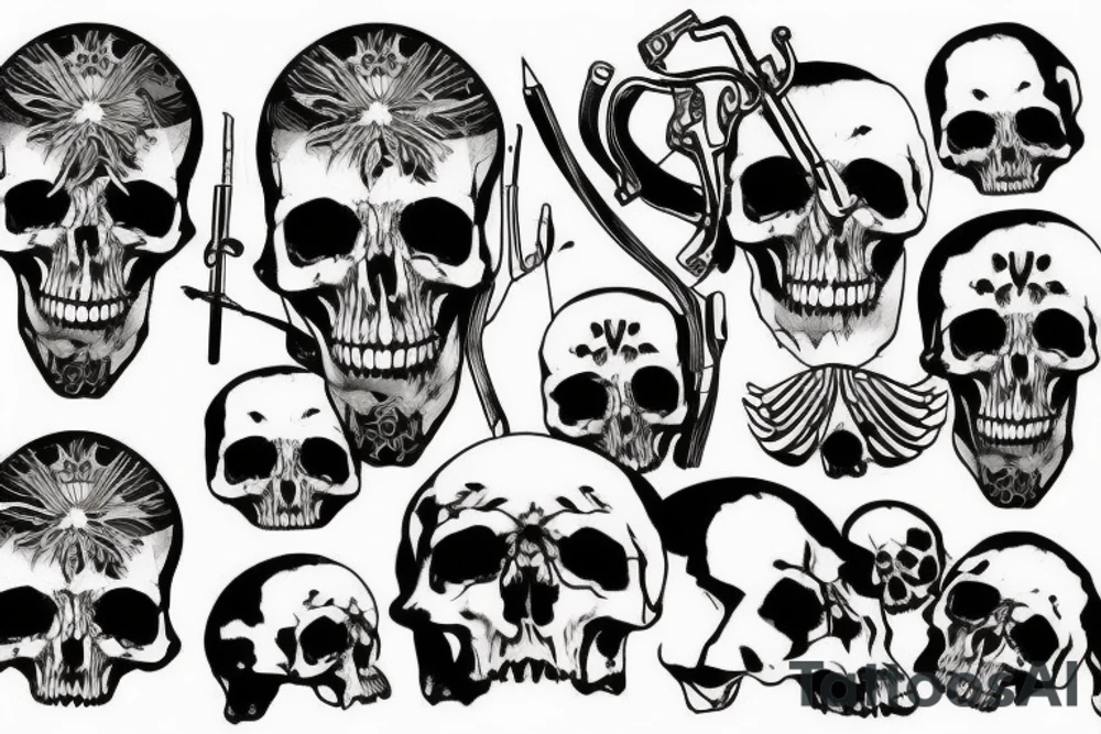 army skull tattoo idea