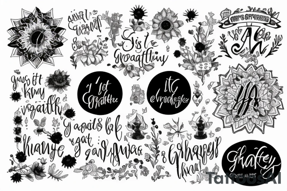 Just the Phrase: I am grateful for everything I have, everything I know, everything I am tattoo idea Just the Phrase: I am grateful for everything I have, everything I know, everything I am tattoo idea