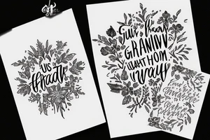 Just the Phrase: "I am grateful for everything I have, everything I know, everything I am" tattoo idea
