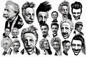 horse with Einstein's face tattoo idea