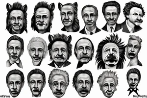 horse with Einstein's face tattoo idea