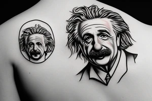 horse with Einstein's face tattoo idea