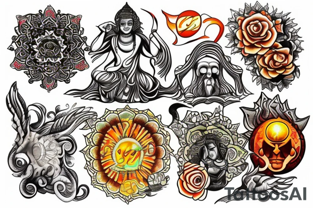 A imagem de uma índia tattoo idea