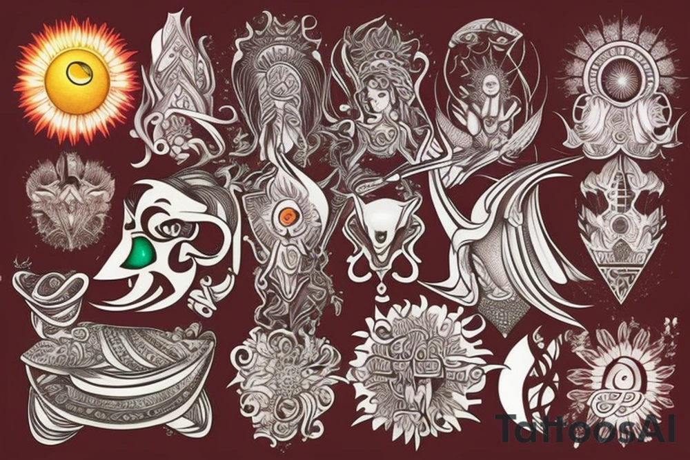 A imagem de uma índia tattoo idea
