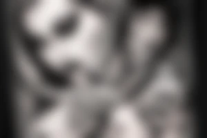 heaven and hell scene with realistic female face tattoo idea