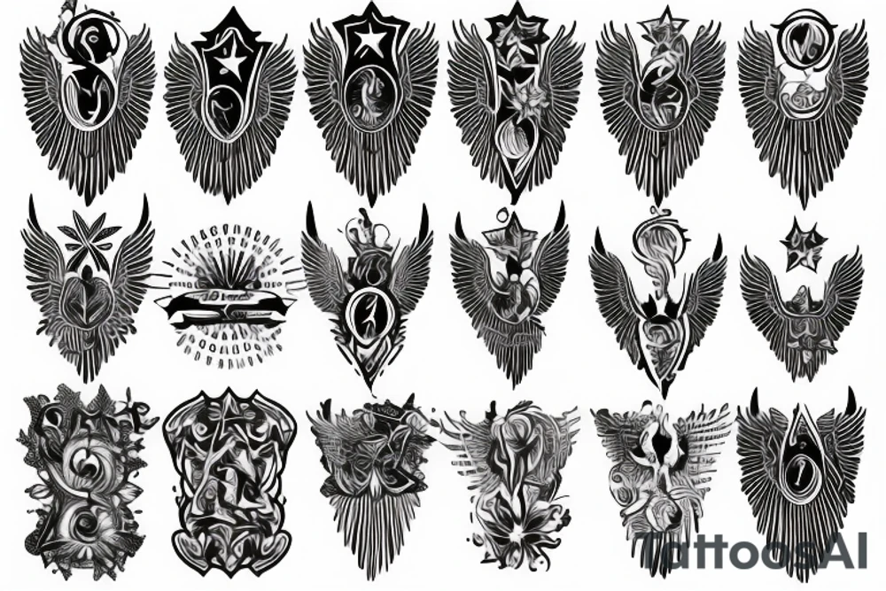 angel wings tattoo idea