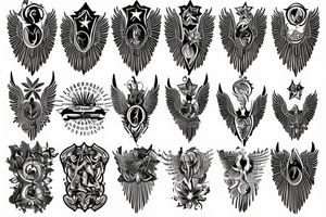angel wings tattoo idea