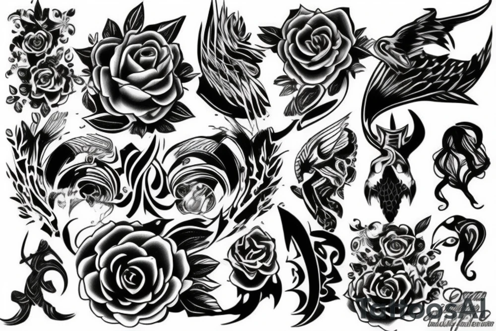 full back piece tattoo idea
