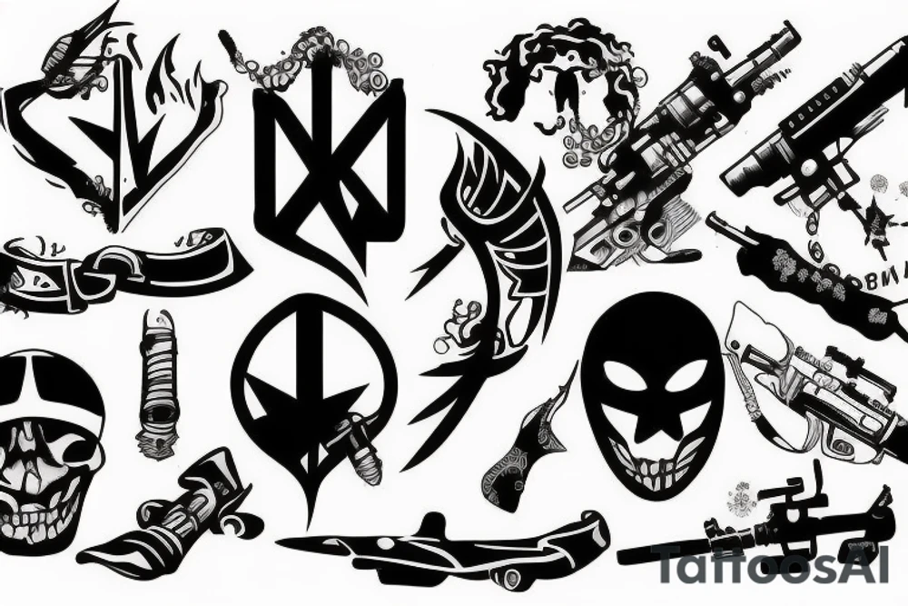 war theme tattoo idea