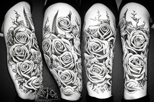 sword throrugh rose tattoo idea