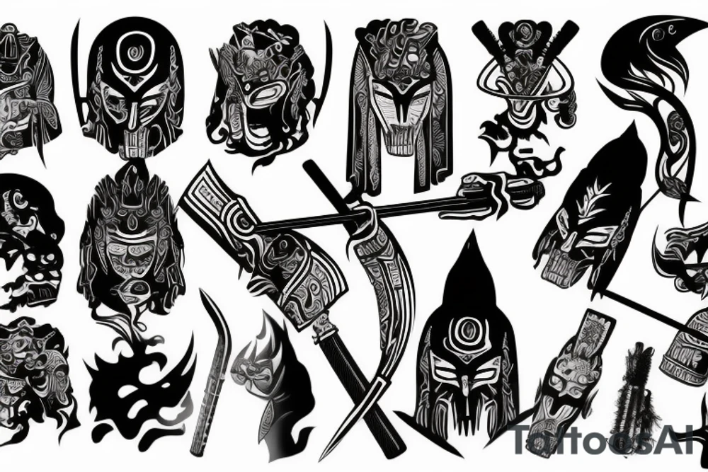 katana tattoo idea