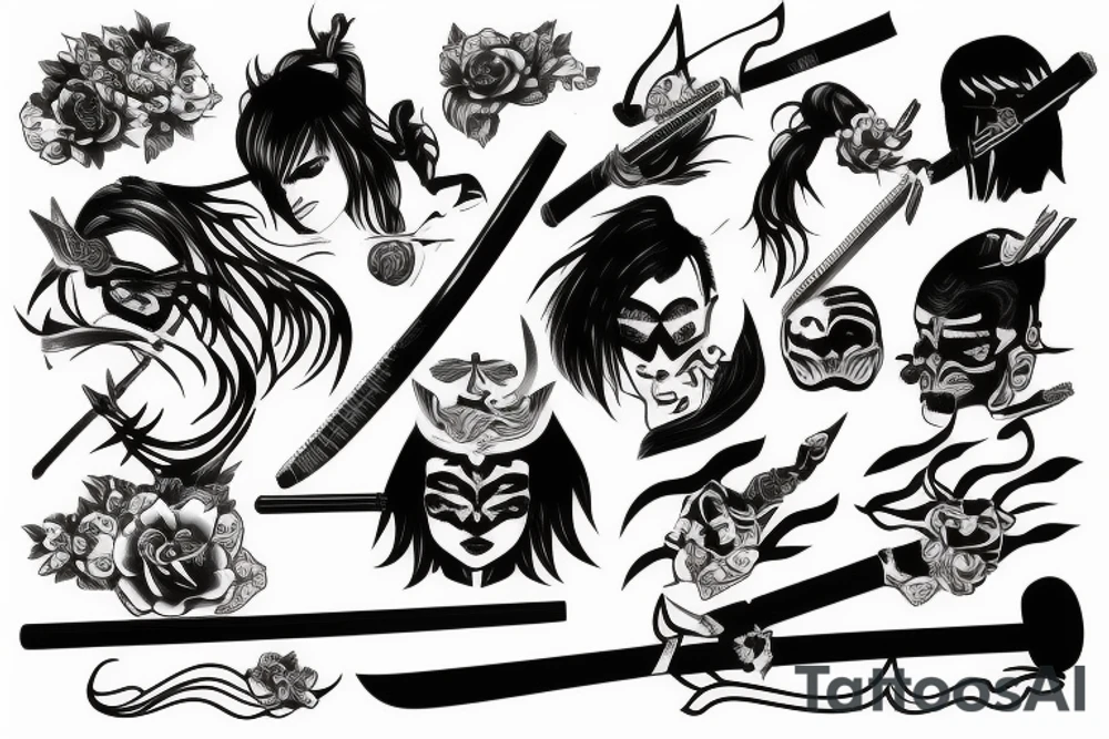 katana tattoo idea