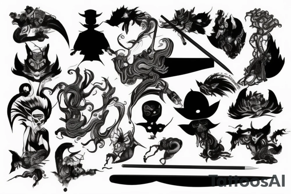 katana tattoo idea