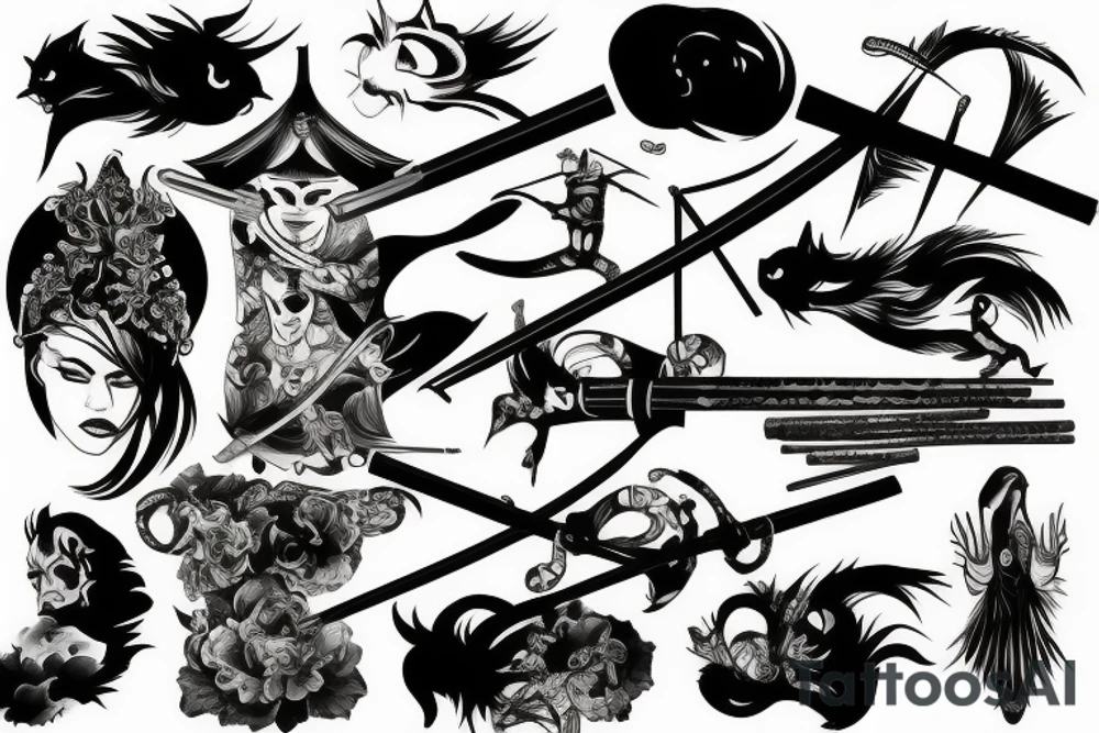 katana tattoo idea