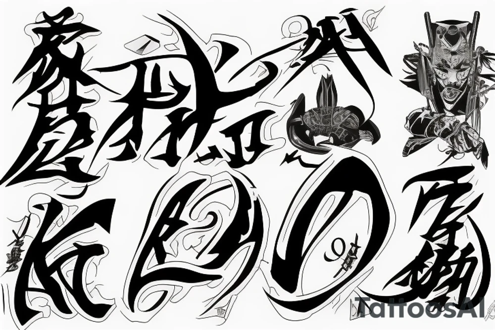 katana saga tattoo idea