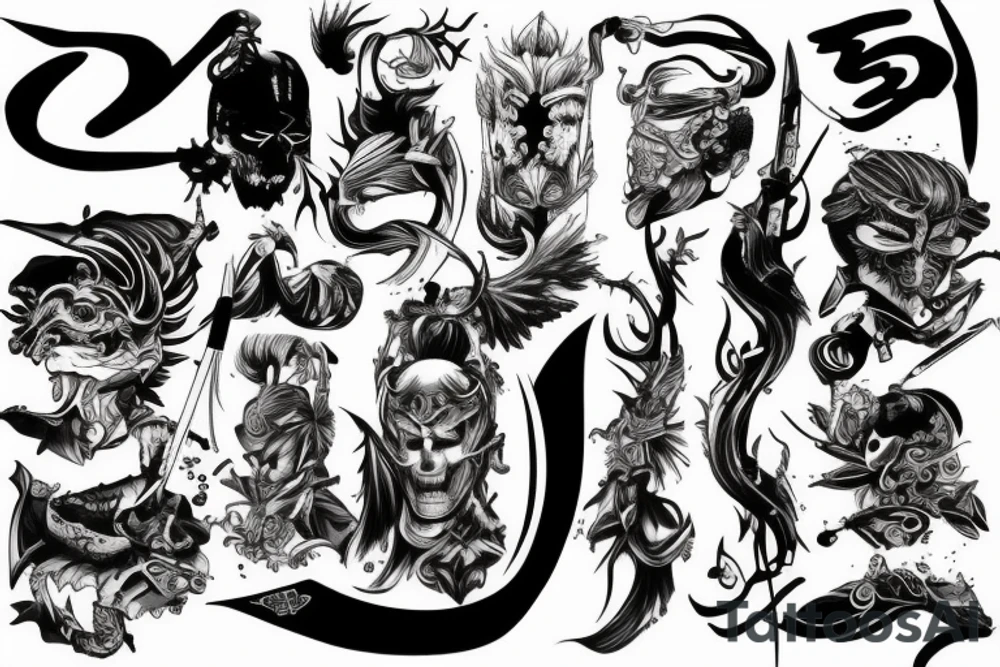 katana saga tattoo idea