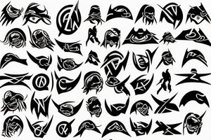 ninja signs tattoo idea