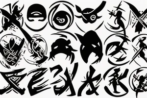 ninja signs tattoo idea