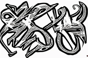 ninja style signs for neck reaa tattoo idea