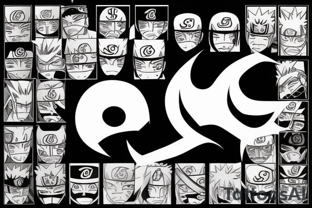 nARUTO ninja style signs for neck reaa tattoo idea