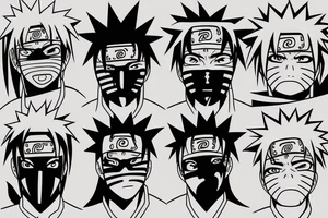 nARUTO ninja style signs for neck area

more tattoo idea