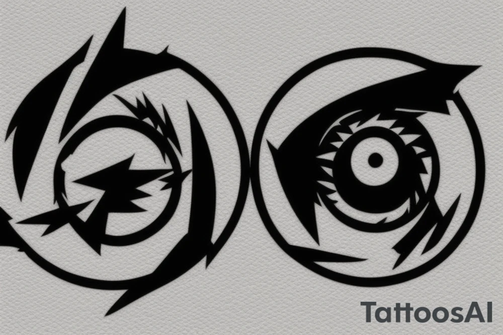 naruto sharingan style tattoo idea