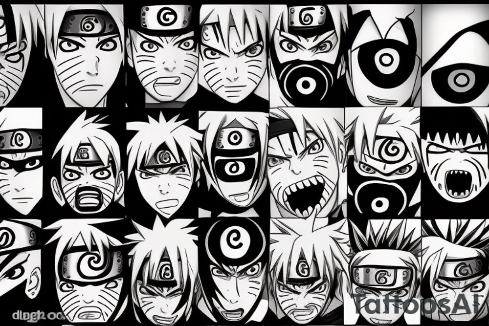 naruto sharingan style tattoo idea