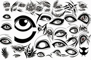 sharingan burning tattoo idea